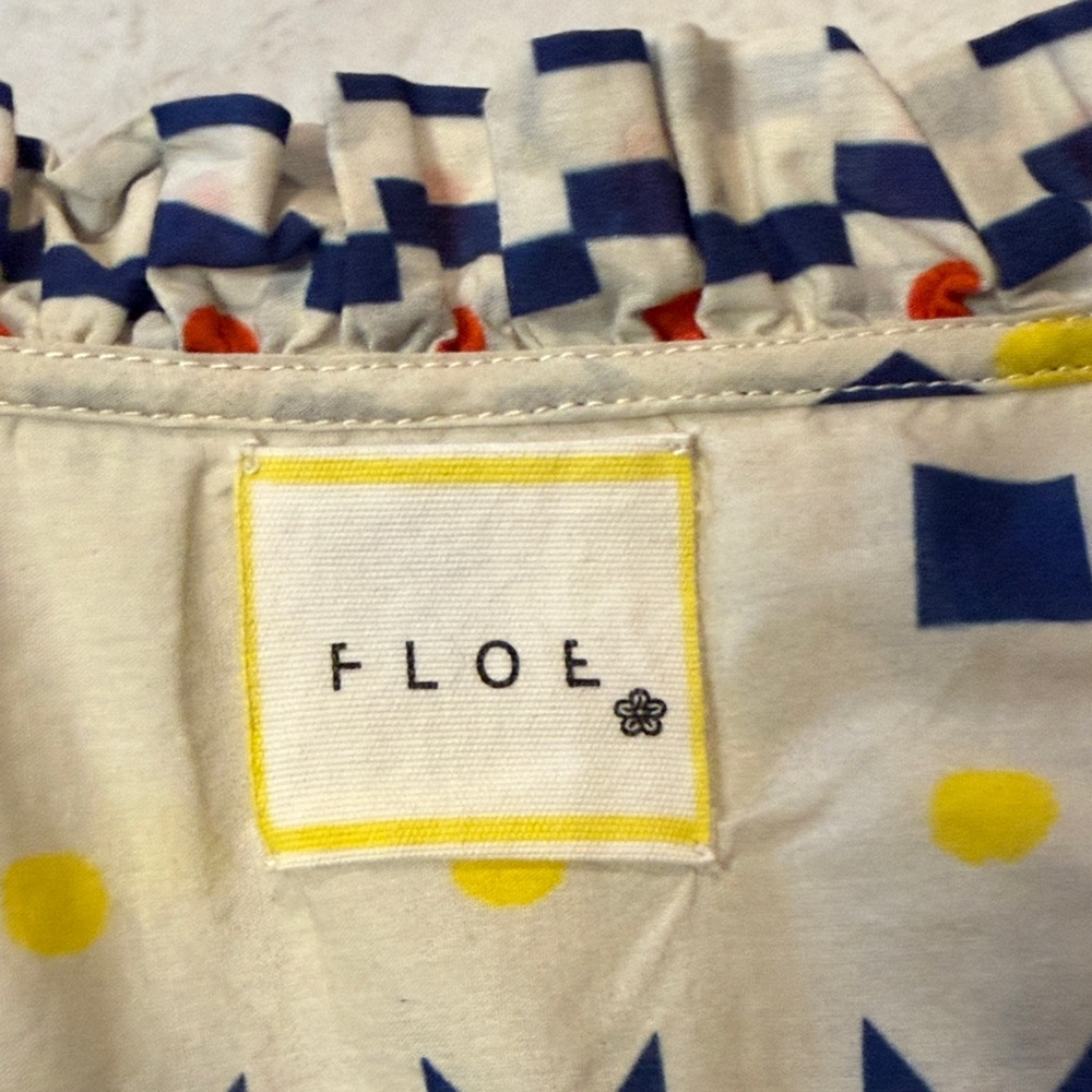 Floe- Vibrant Geometric Patterned Ruffle Tassle B… - image 2
